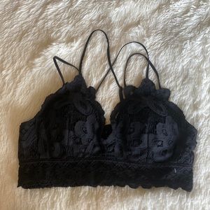 Black Lace Bralette XL